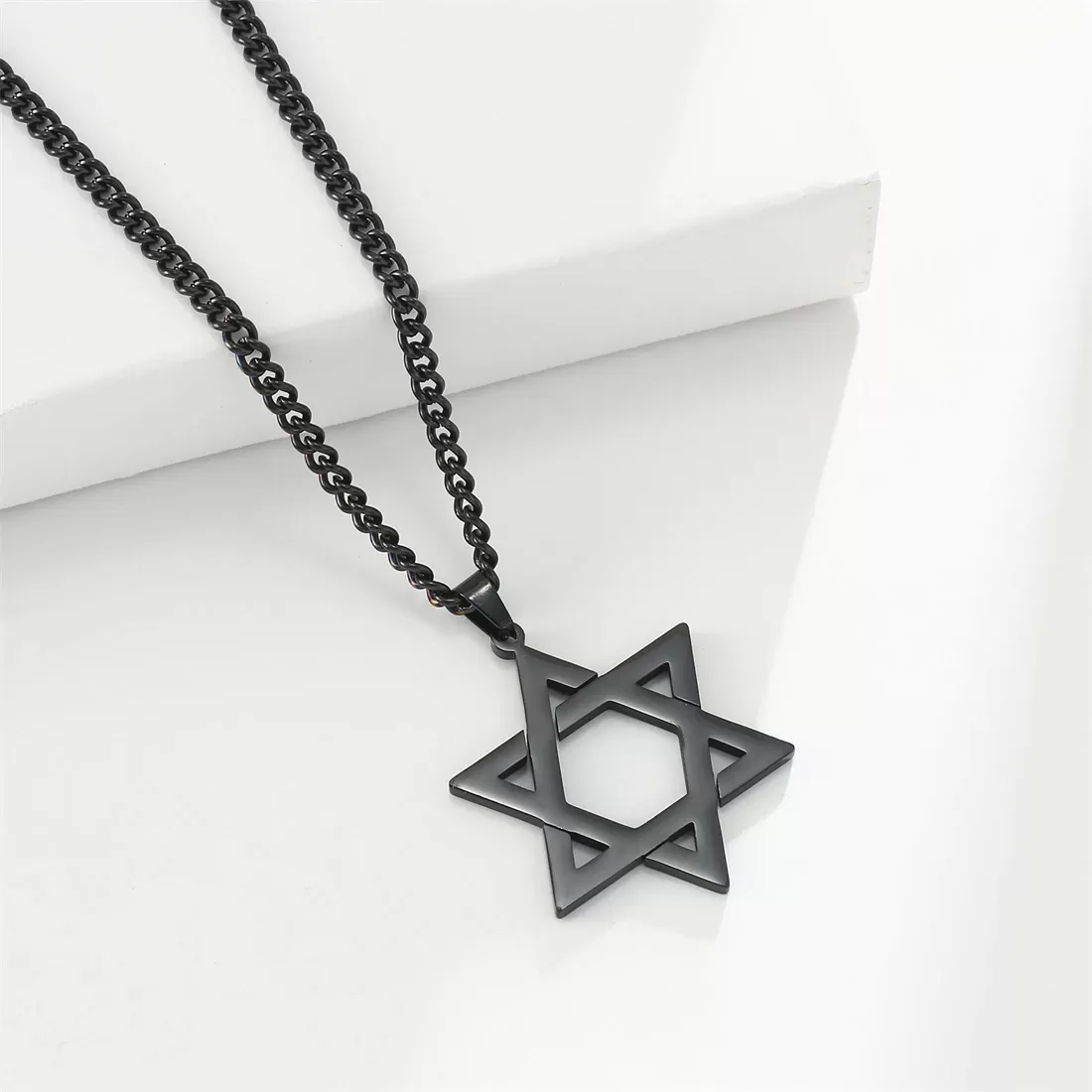תליון מגן דוד לנשים וגברים מפלדת אל חלד