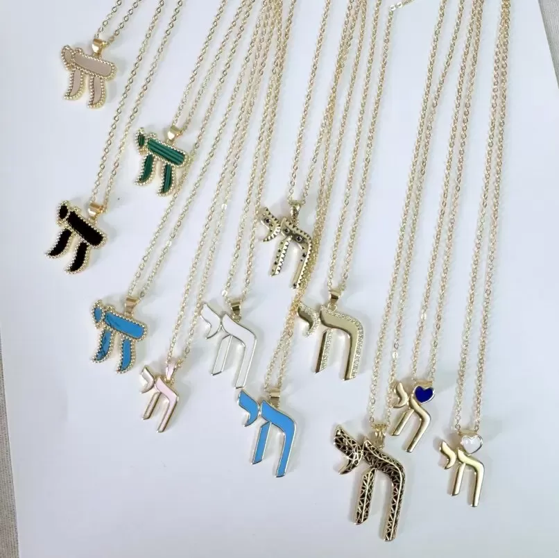 שרשרת pendant חיי מזהב עם זירקון