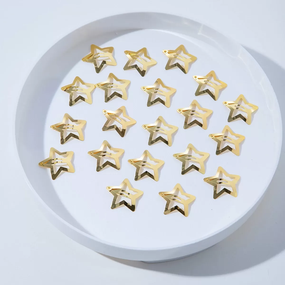20 יחידות סיכות שיער בצורת כוכב פנטגרם 3 ס"מ