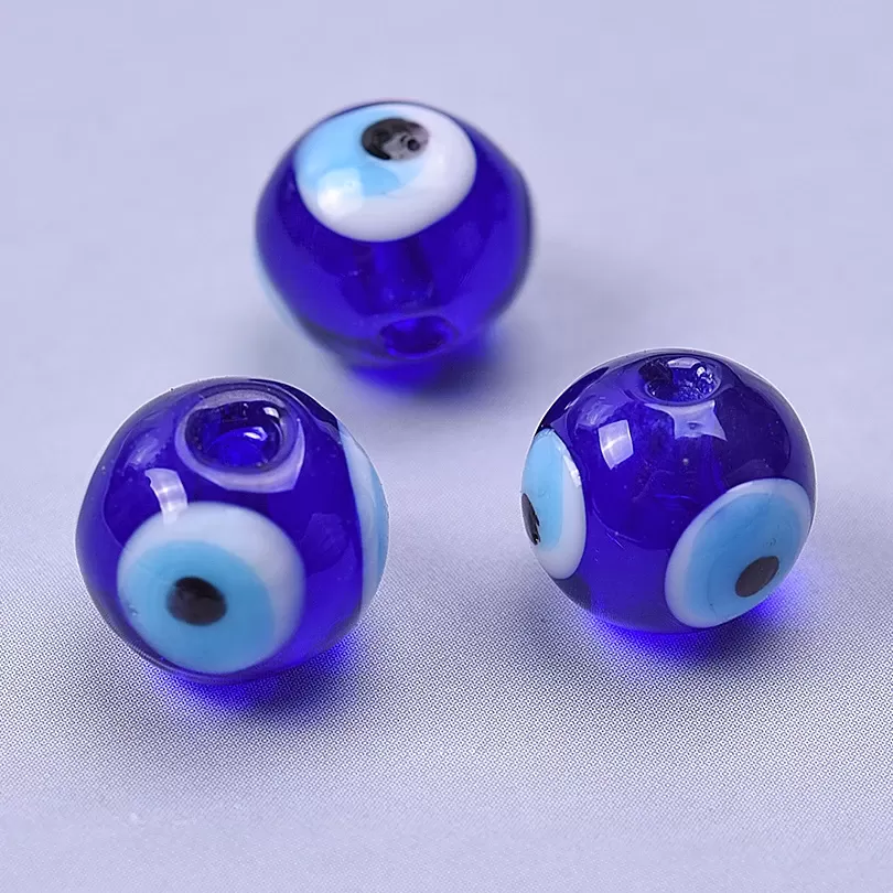 חרוזי עין הרע מזכוכית בעבודת יד - 10-200 יח' - תמונה 3