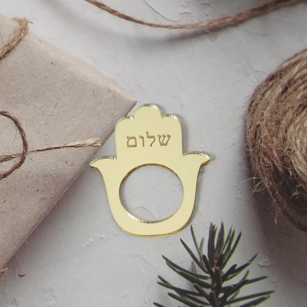 מעמד מפיות אקרילי בעיצוב חמסה - תמונה 3