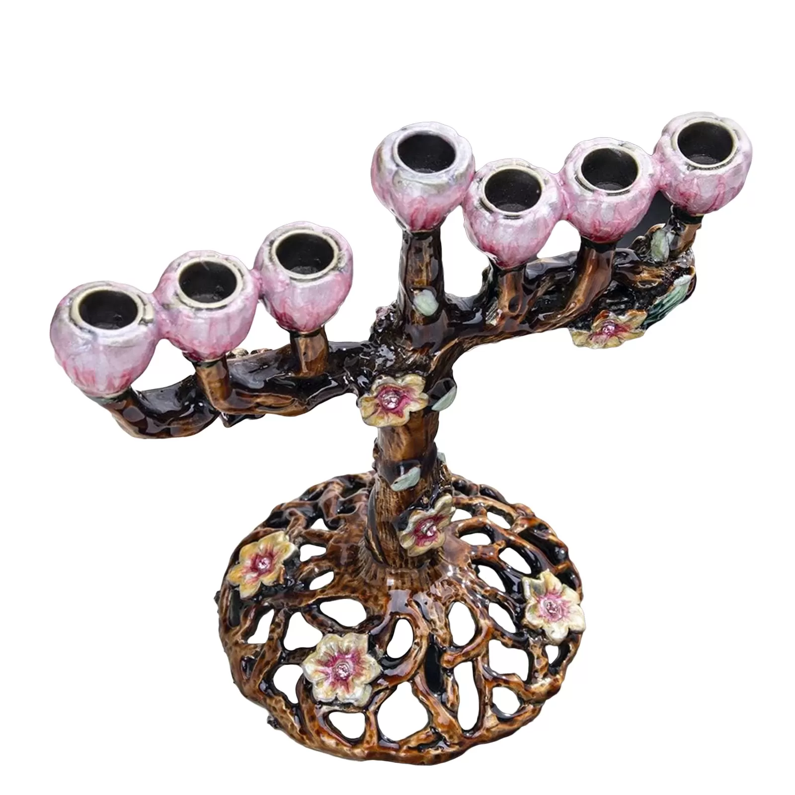 מעמד נרות 7 ענפים לחנוכה ולחגיגות - תמונה 3