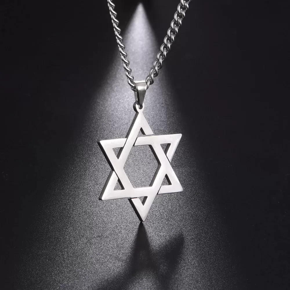 תליון מגן דוד לגברים בצבע זהב - תמונה 3