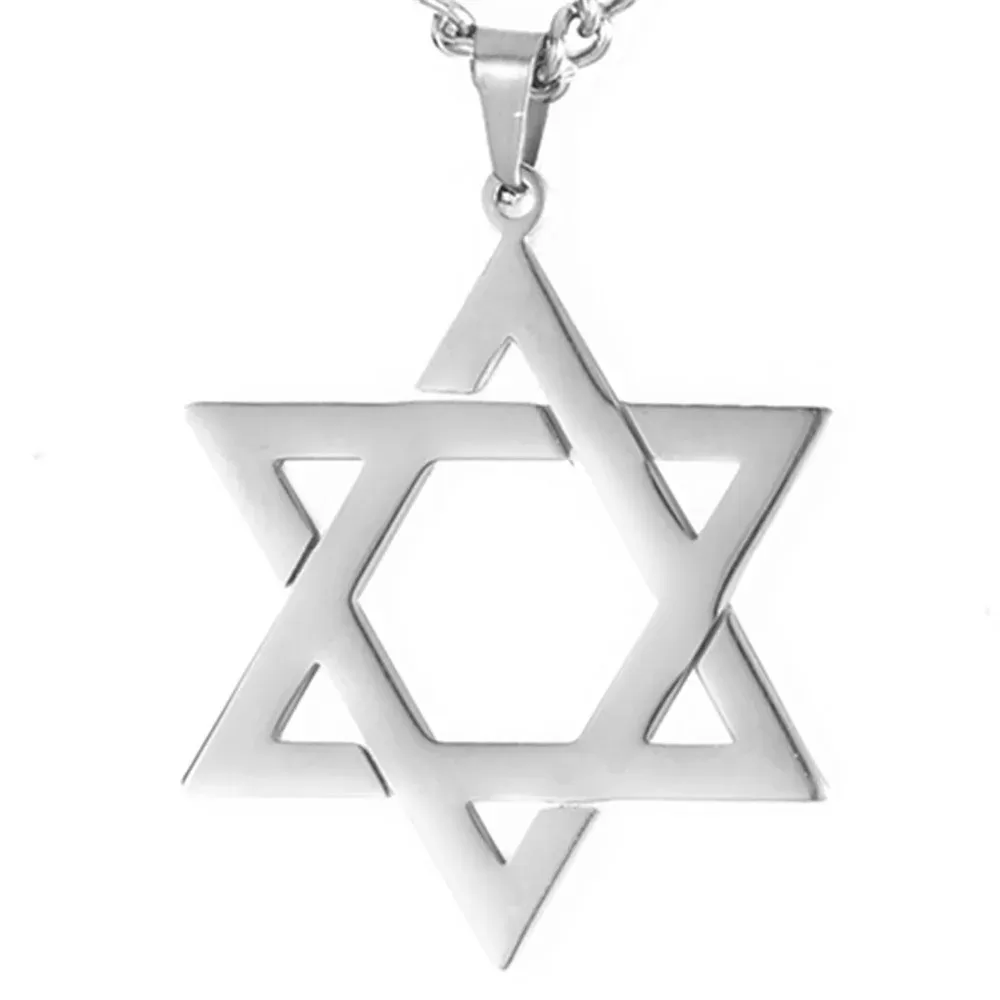 תליון מגן דוד לגברים בצבע זהב - תמונה 5