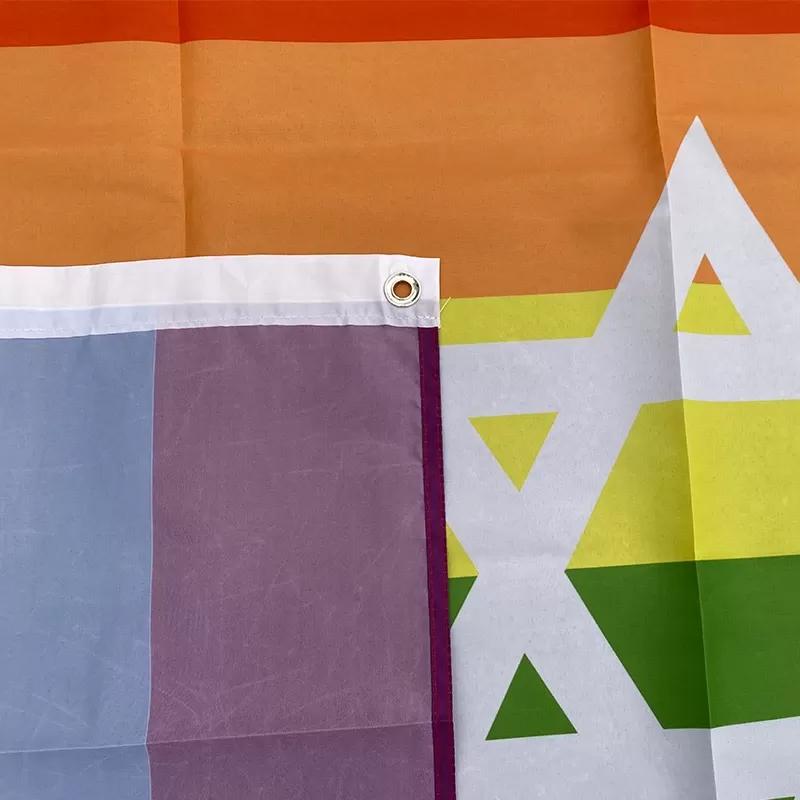דגל גאווה LGBT ישראלי 90x150 ס"מ - תמונה 4