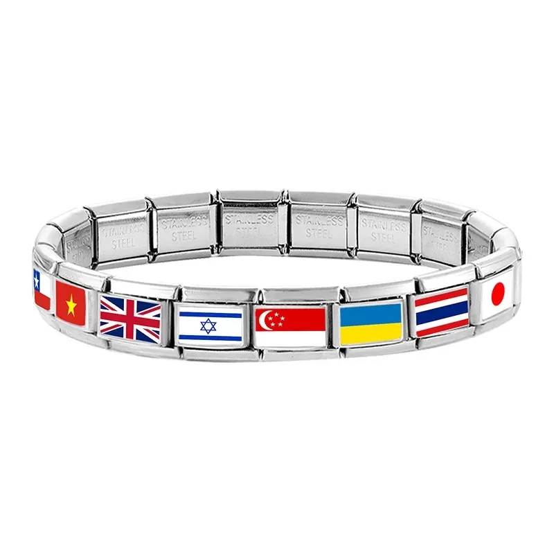 צמיד קסם בעיצוב דגלים לאומיים - תמונה 4