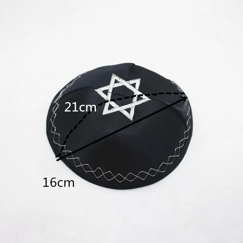 כיפה יהודית עם מגן דוד - מסורת וסטייל - תמונה 6